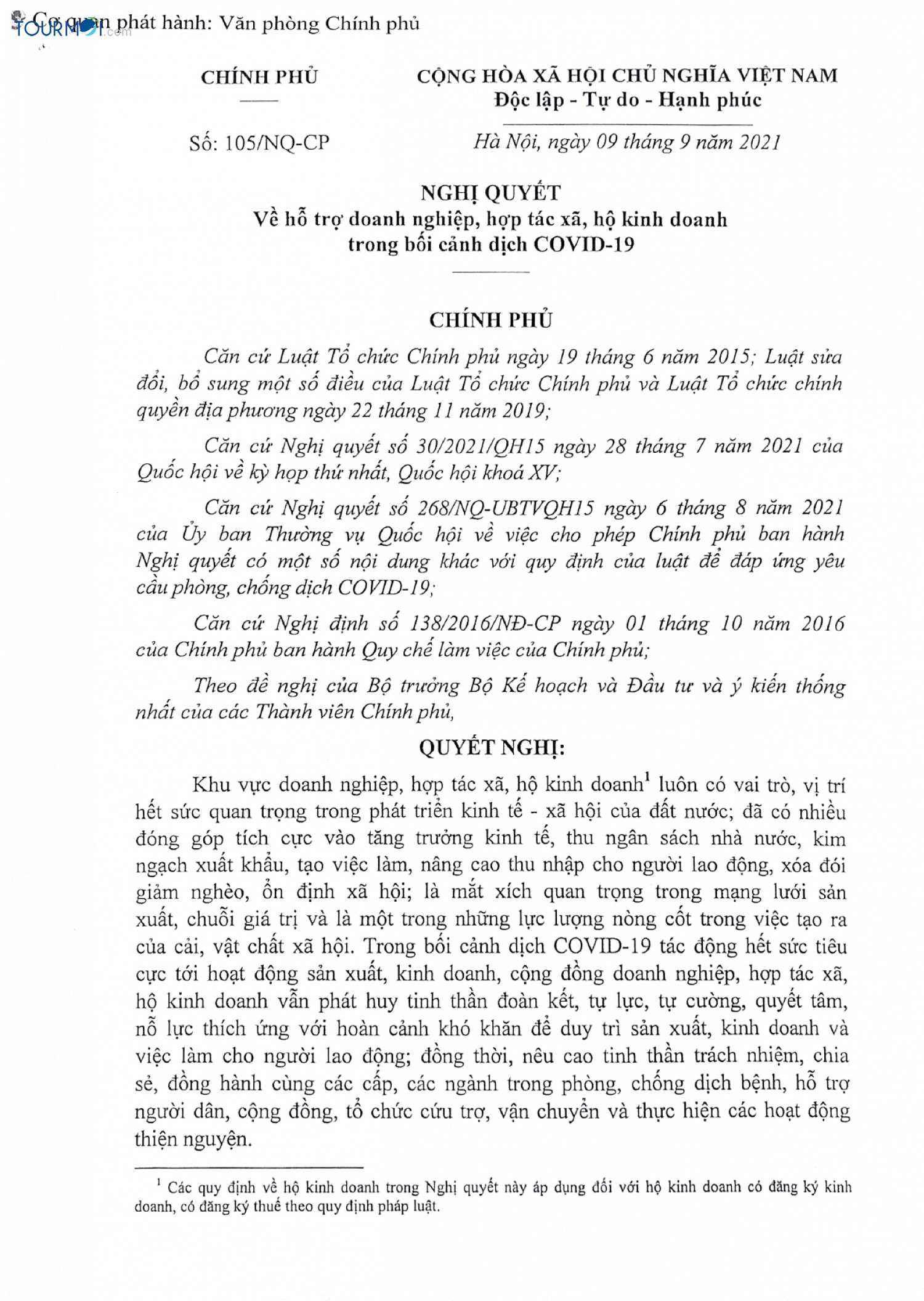 Chính thức Giảm 80% tiền ký quỹ kinh doanh lữ hành - Ảnh 1 Chính thức Giảm 80% tiền ký quỹ kinh doanh lữ hành - Ảnh 1